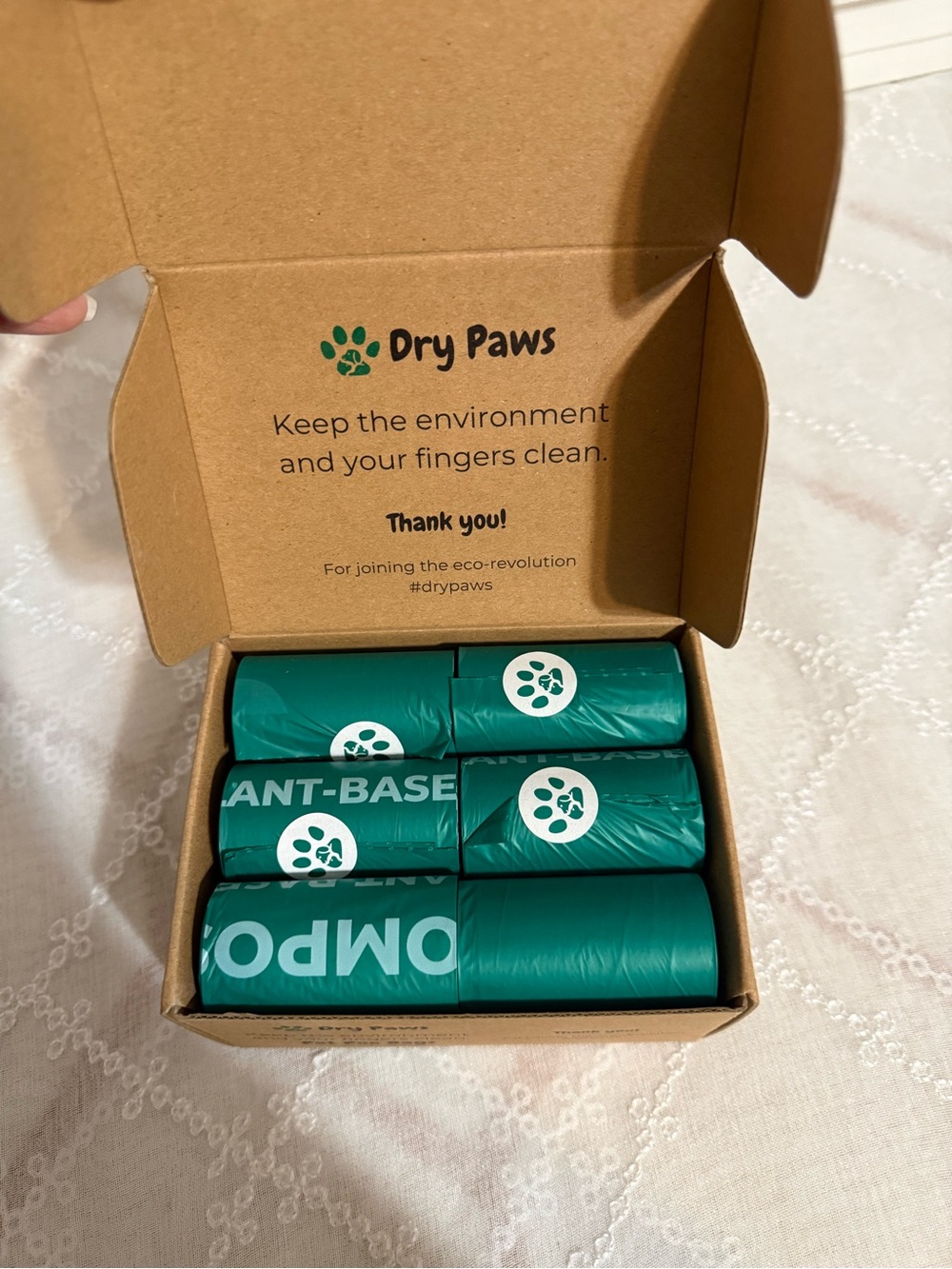 Green Compostable Small Pet Waste Bags - 12 Rolls